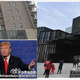 The rooster statue, with hand gestures apparently similar to Trump’s.